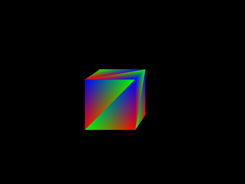 Raytraced cube